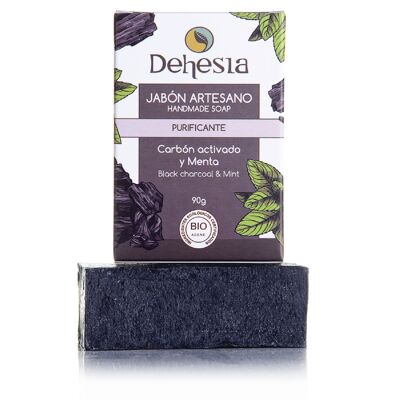 Organic Purifying Artisan Soap with Activated Charcoal and Mint