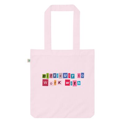 Difficile da lavorare con la tote bag Candy Pink