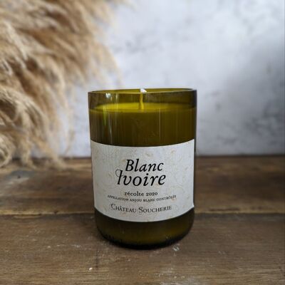 Bougie Bouteille Ivoire · Ambre