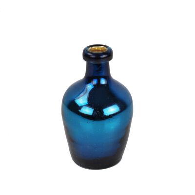 Decorative vase Espejo blue silver