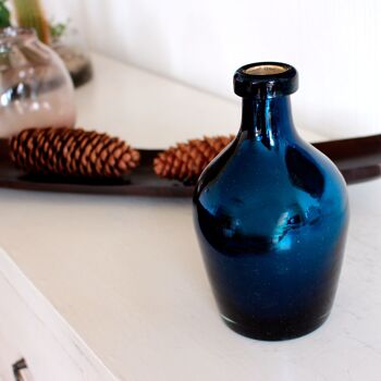 Vase décoratif Espejo bleu argent 3