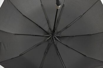 EZPELETA Parapluie Pliant Rayures Poignée Courbée 2