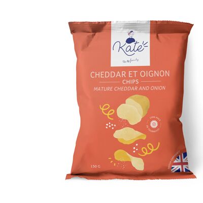 KATE - THICK CHEDDAR & ONION CHIPS