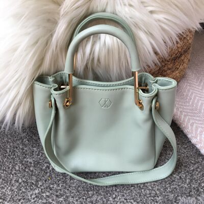 Vegan Leather Handbag - Mini Green