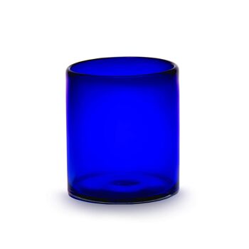 Ensemble de 4 verres, bleu, verre soufflé bouche 5