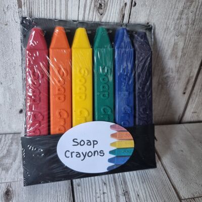 Crayones de jabón arcoíris