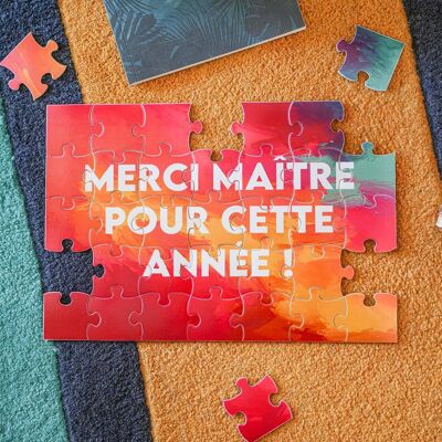 Puzzle - MERCI MAÎTRE POUR CETTE ANNÉE