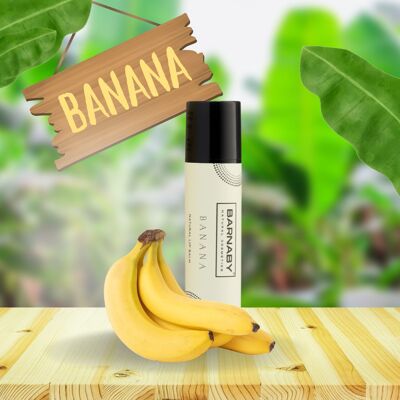 Natürlicher Lippenbalsam mit Bananengeschmack