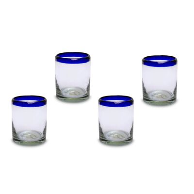 Set di 4 bicchieri soffiati a bocca da 325 ml, whisky