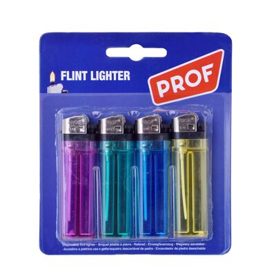 Set of 4 Disposable Lighters - Prof