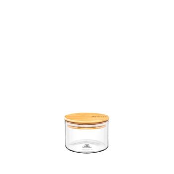 JAR WITH BAMBOO LID WL-888501/A 2