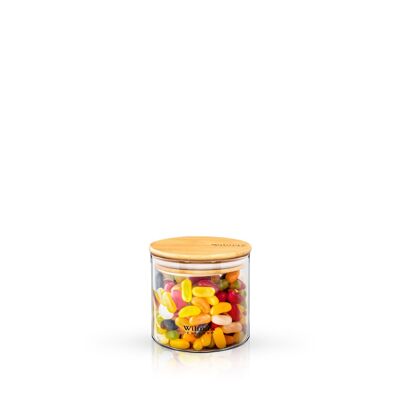 JAR WITH BAMBOO LID WL-888502/A