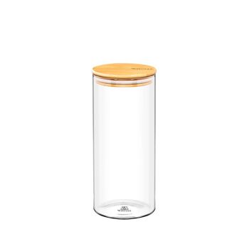 JAR WITH BAMBOO LID WL-888507/A 2