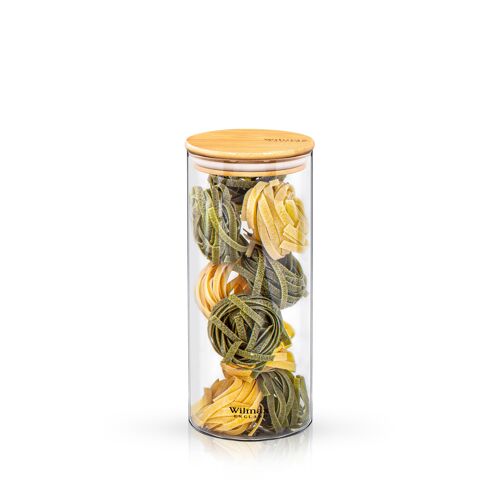 JAR WITH BAMBOO LID WL-888507/A