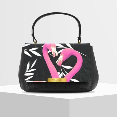 Anto Bag di Gracia P - Made in Italy - Black flamingo