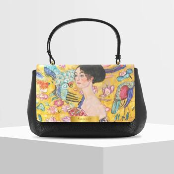 Anto Bag di Gracia P - Made in Italy - Femme avec éventail noir 1