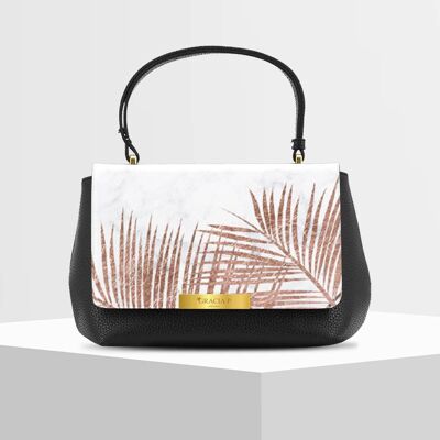 Bolso Anto de Gracia P - Made in Italy - Efecto mármol blanco