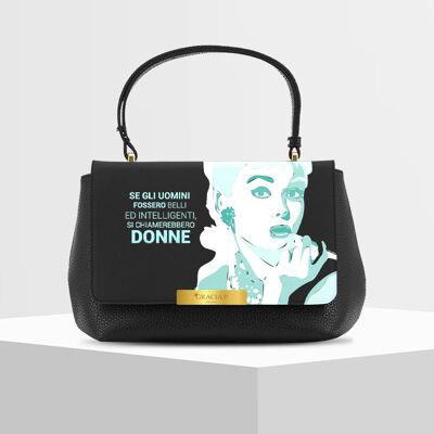 Anto Bag di Gracia P - Made in Italy - Frase de Audrey Hepburn