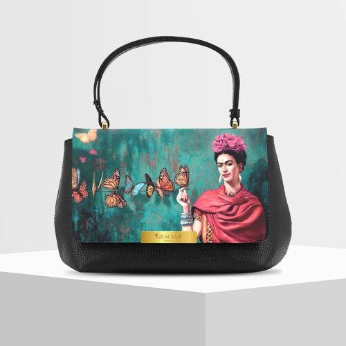 Anto Bag di Gracia P - Made in Italy - Frida farfalle Black