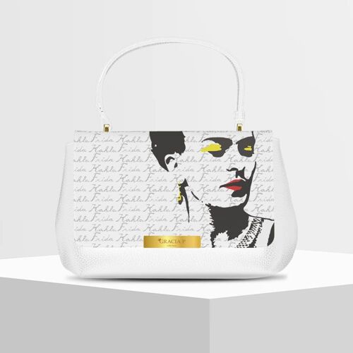 Anto Bag di Gracia P - Made in Italy - Frida pop art White