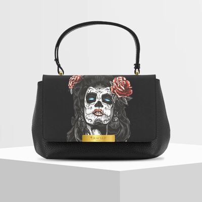 Anto Bag di Gracia P - Made in Italy - Lady skull rose color