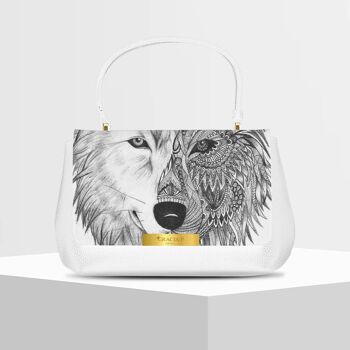 Anto Bag di Gracia P - Fabriqué en Italie - Mandala de loup 1