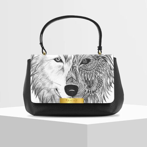 Anto Bag di Gracia P - Made in Italy - Mandala lupo wolf
