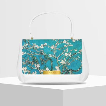 Anto Bag di Gracia P - Fabriqué en Italie - Amande en fleurs Blanc 1