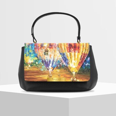 Anto Bag di Gracia P - Made in Italy - Mongolfiere colors Black