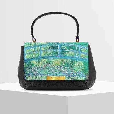Anto Bag di Gracia P - Made in Italy - Ninfee di Monet Black