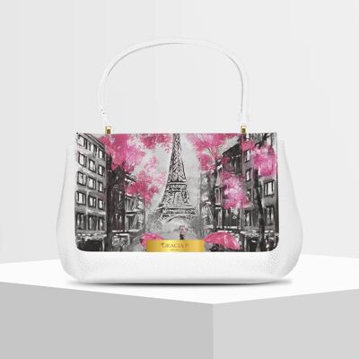 Anto Bag di Gracia P - Made in Italy - Parigi vintage eiffel White