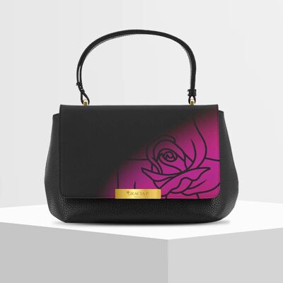 Anto Bag di Gracia P - Fabriqué en Italie - Fleurs violettes