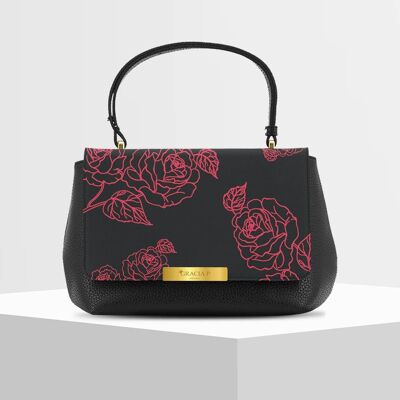 Anto Bag di Gracia P - Made in Italy - Red flores flowers