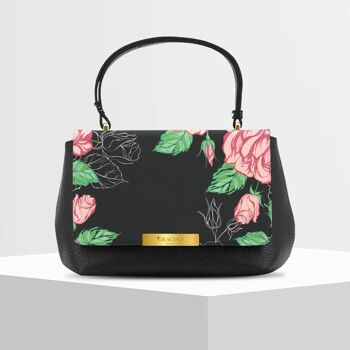 Anto Bag di Gracia P - Fabriqué en Italie - Roses noires 1