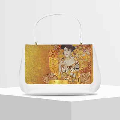 Anto Bag di Gracia P - Made in Italy - Frau in Gold Weiß