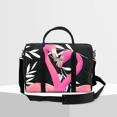 Koffer Gracia P - Koffer -Made in Italy- Schwarzer Flamingo