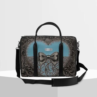 Gracia P trunk - trunk -Made in Italy- Love eff Blue embroidery