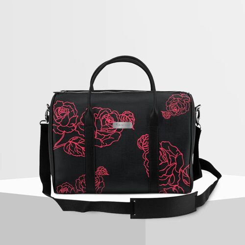 Bauletto di Gracia P - trunk -Made in Italy- Red Flores