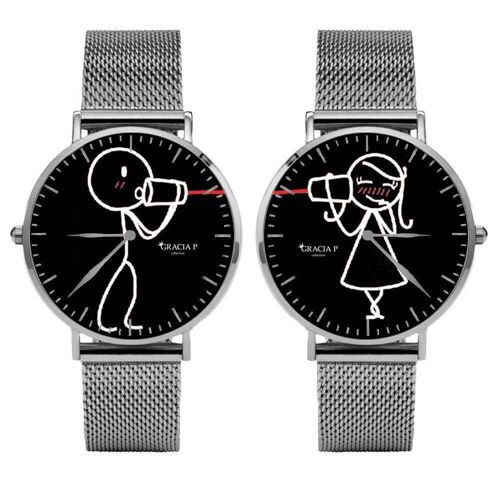 Coppia di Orologi di Gracia P - Watches - ” Lui e Lei “