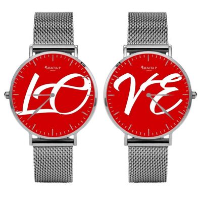 Paar Uhren von Gracia P - Uhren - "Couple Love"
