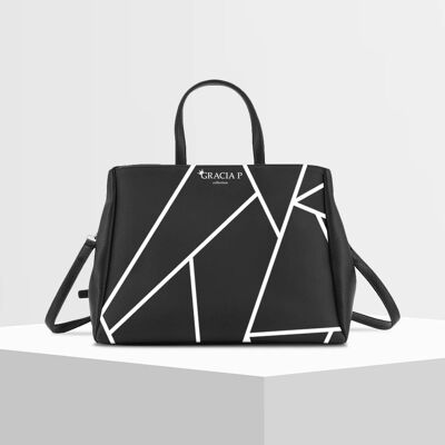 Cukki Bag by Gracia P - abstract black and white