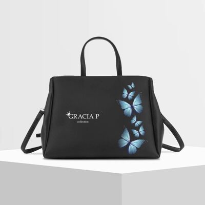 Cukki Bag by Gracia P - blue butterfly