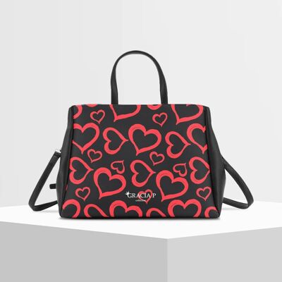 Cukki Bag di Gracia P - Cuori Pattern