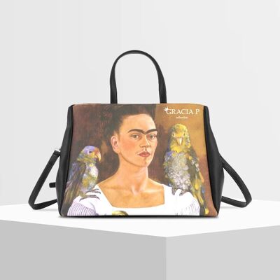 Cukki Bag di Gracia P - Frida Autoritratto Con I Pappagalli