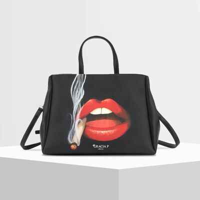 Cukki Bag by Gracia P - Lips Smoking