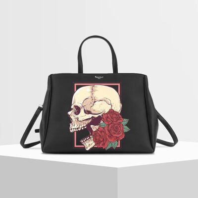 Cukki Bag by Gracia P - Skull Rose