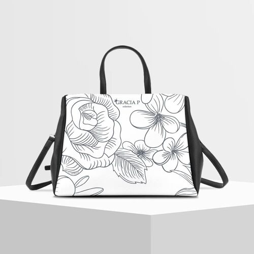 Cukki Bag di Gracia P - Made in Italy - Bianca Flowers