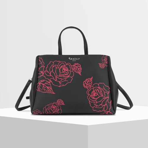 Cukki Bag di Gracia P - Made in Italy - Red flores flowers