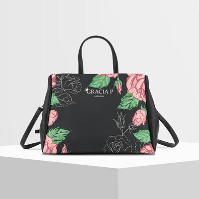 Cukki Bag di Gracia P - Made in Italy - Rose nera
