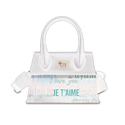 DANY BAG by Gracia P - Genuine Leather - LEATHER - Made ITALY white